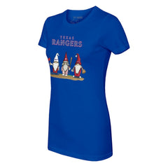 Texas Rangers Tiny Turnip Women's Gnomes T-Shirt - Royal T-shirts