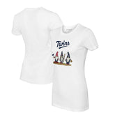 Minnesota Twins Tiny Turnip Women's Gnomes T-Shirt - White T-shirts