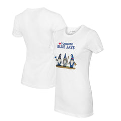 Toronto Blue Jays Tiny Turnip Women's Gnomes T-Shirt - White T-shirts