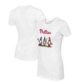 Philadelphia Phillies Tiny Turnip Women's Gnomes T-Shirt - White T-shirts
