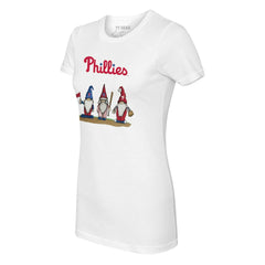 Philadelphia Phillies Tiny Turnip Women's Gnomes T-Shirt - White T-shirts
