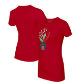 St. Louis Cardinals Tiny Turnip Women's Lilies & Ladybugs T-Shirt - Red T-shirts