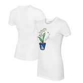 Los Angeles Dodgers Tiny Turnip Women's Lilies & Ladybugs T-Shirt - White T-shirts