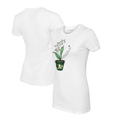 Athletics Tiny Turnip Women's Lilies & Ladybugs T-Shirt - White T-shirts