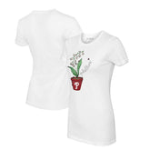 Philadelphia Phillies Tiny Turnip Women's Lilies & Ladybugs T-Shirt - White T-shirts