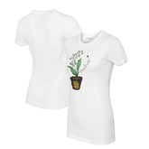 San Diego Padres Tiny Turnip Women's Lilies & Ladybugs T-Shirt - White T-shirts
