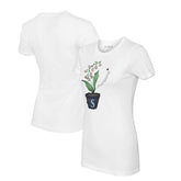 Seattle Mariners Tiny Turnip Women's Lilies & Ladybugs T-Shirt - White T-shirts