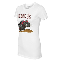 Arizona Diamondbacks Tiny Turnip Women's Monster Truck T-Shirt - White T-shirts