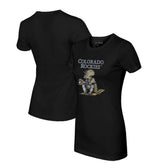 Colorado Rockies Tiny Turnip Women's Triceratops T-Shirt - Black T-shirts