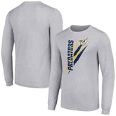 NHL Nashville Predators Starter Color Scratch Long-Sleeve T-Shirt - Heather Gray