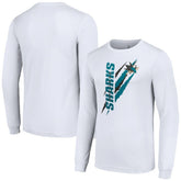 NHL San Jose Sharks Starter Color Scratch Long-Sleeve T-Shirt - White