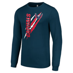 NHL Washington Capitals Starter Color Scratch Long-Sleeve T-Shirt - Navy