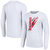 NHL Detroit Red Wings Starter Color Scratch Long-Sleeve T-Shirt - White