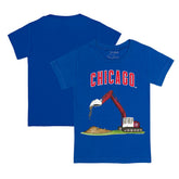 Chicago Cubs Tiny Turnip Youth Excavator T-Shirt - Royal T-shirts