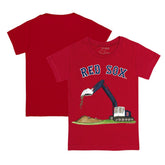 Boston Red Sox Tiny Turnip Youth Excavator T-Shirt - Red T-shirts