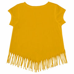 San Diego Padres Tiny Turnip Girls Youth Gnomes Fringe T-Shirt - Gold T-shirts