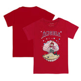 Los Angeles Angels Tiny Turnip Youth Mermaid T-Shirt - Red T-shirts