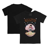 San Francisco Giants Tiny Turnip Youth Mermaid T-Shirt - Black T-shirts