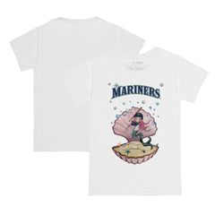 Seattle Mariners Tiny Turnip Youth Mermaid T-Shirt - White T-shirts