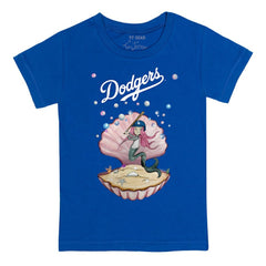 Los Angeles Dodgers Tiny Turnip Youth Mermaid T-Shirt - Royal T-shirts