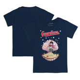 Cleveland Guardians Tiny Turnip Youth Mermaid T-Shirt - Navy T-shirts