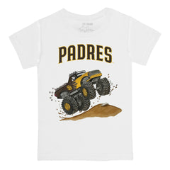 San Diego Padres Tiny Turnip Youth Monster Truck T-Shirt - White T-shirts