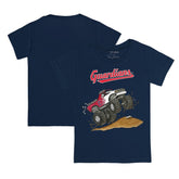Cleveland Guardians Tiny Turnip Youth Monster Truck T-Shirt - Navy T-shirts