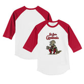 St. Louis Cardinals Tiny Turnip Youth Triceratops 3/4-Sleeve Raglan T-Shirt - White/Red T-shirts
