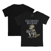 Colorado Rockies Tiny Turnip Youth Triceratops T-Shirt - Black T-shirts