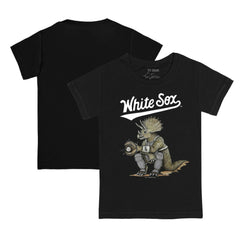 Chicago White Sox Tiny Turnip Youth Triceratops T-Shirt - Black T-shirts