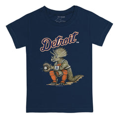 Detroit Tigers Tiny Turnip Youth Triceratops T-Shirt - Navy T-shirts