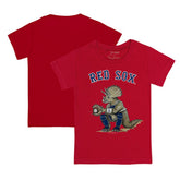 Boston Red Sox Tiny Turnip Youth Triceratops T-Shirt - Red T-shirts