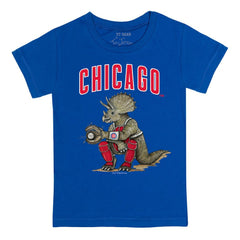 Chicago Cubs Tiny Turnip Youth Triceratops T-Shirt - Royal T-shirts