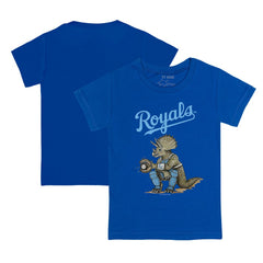 Kansas City Royals Tiny Turnip Youth Triceratops T-Shirt - Royal T-shirts