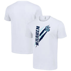 NHL Seattle Kraken Starter Color Scratch T-Shirt - White