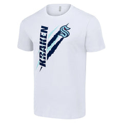 NHL Seattle Kraken Starter Color Scratch T-Shirt - White