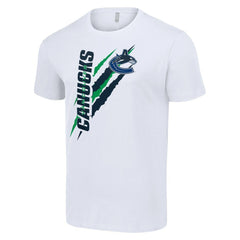 NHL Vancouver Canucks Starter Color Scratch T-Shirt - White