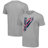 NHL Columbus Blue Jackets Starter Color Scratch T-Shirt - Heather Gray