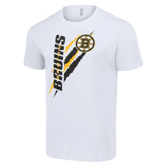 NHL Boston Bruins Starter Color Scratch T-Shirt - White