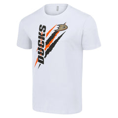 NHL Anaheim Ducks Starter Color Scratch T-Shirt - White
