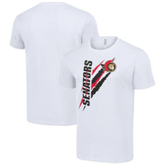 NHL Ottawa Senators Starter Color Scratch T-Shirt - White