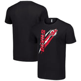 NHL New Jersey Devils Starter Color Scratch T-Shirt - Black