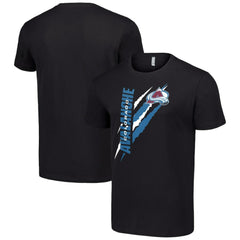 NHL Colorado Avalanche Starter Color Scratch T-Shirt - Black