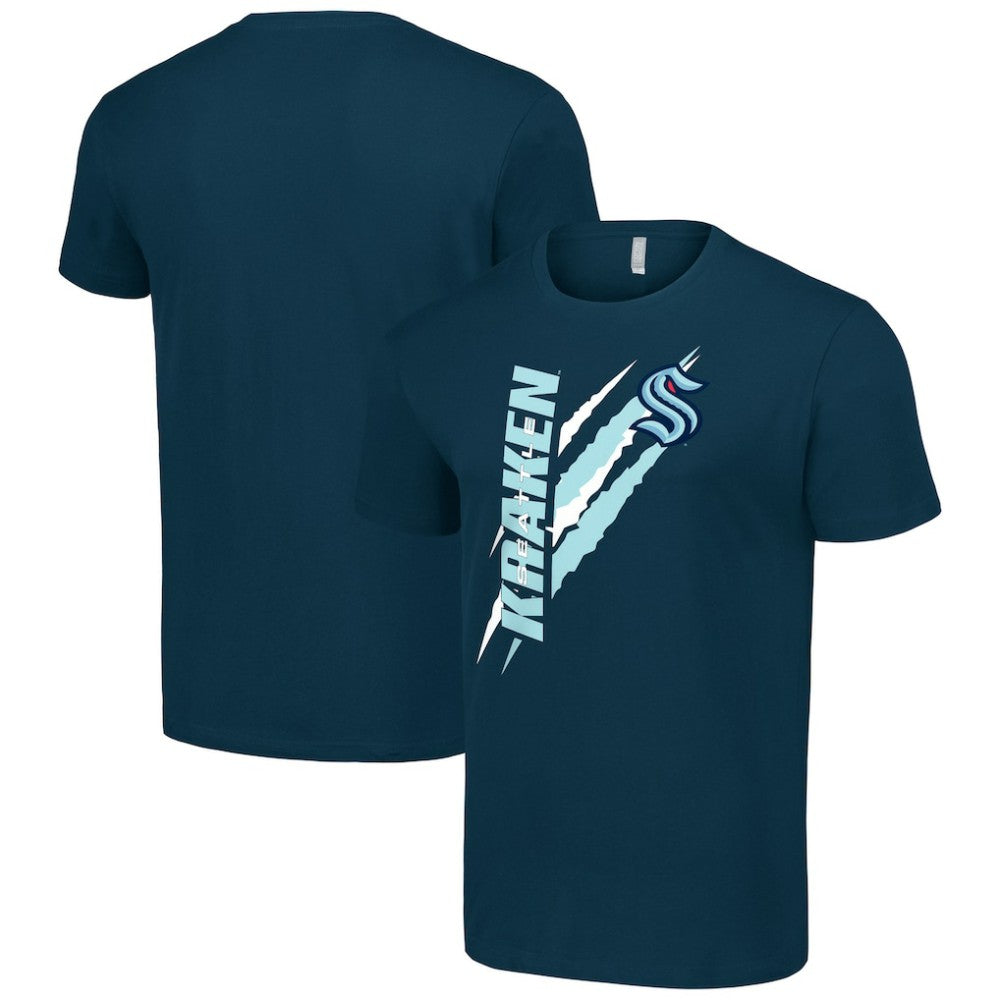 NHL Seattle Kraken Starter Color Scratch T-Shirt - Deep Sea Blue