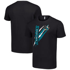 NHL San Jose Sharks Starter Color Scratch T-Shirt - Black