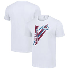 NHL Colorado Avalanche Starter Color Scratch T-Shirt - White