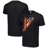 NHL Philadelphia Flyers Starter Color Scratch T-Shirt - Black