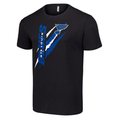 NHL St. Louis Blues Starter Color Scratch T-Shirt - Black