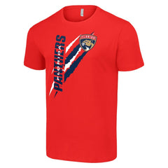 NHL Florida Panthers Starter Color Scratch T-Shirt - Red