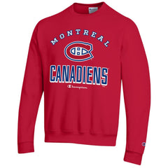 NHL Montreal Canadiens Champion Eco Powerblend Crewneck Sweatshirt - Red